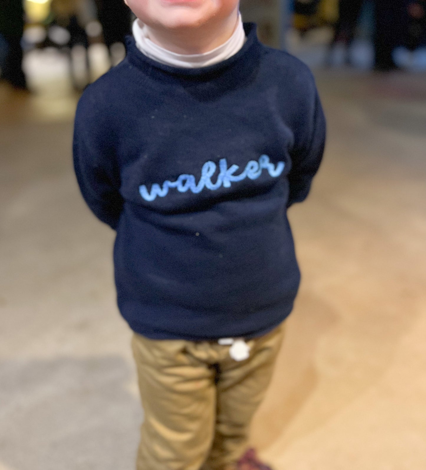 Navy Rollneck Sweater