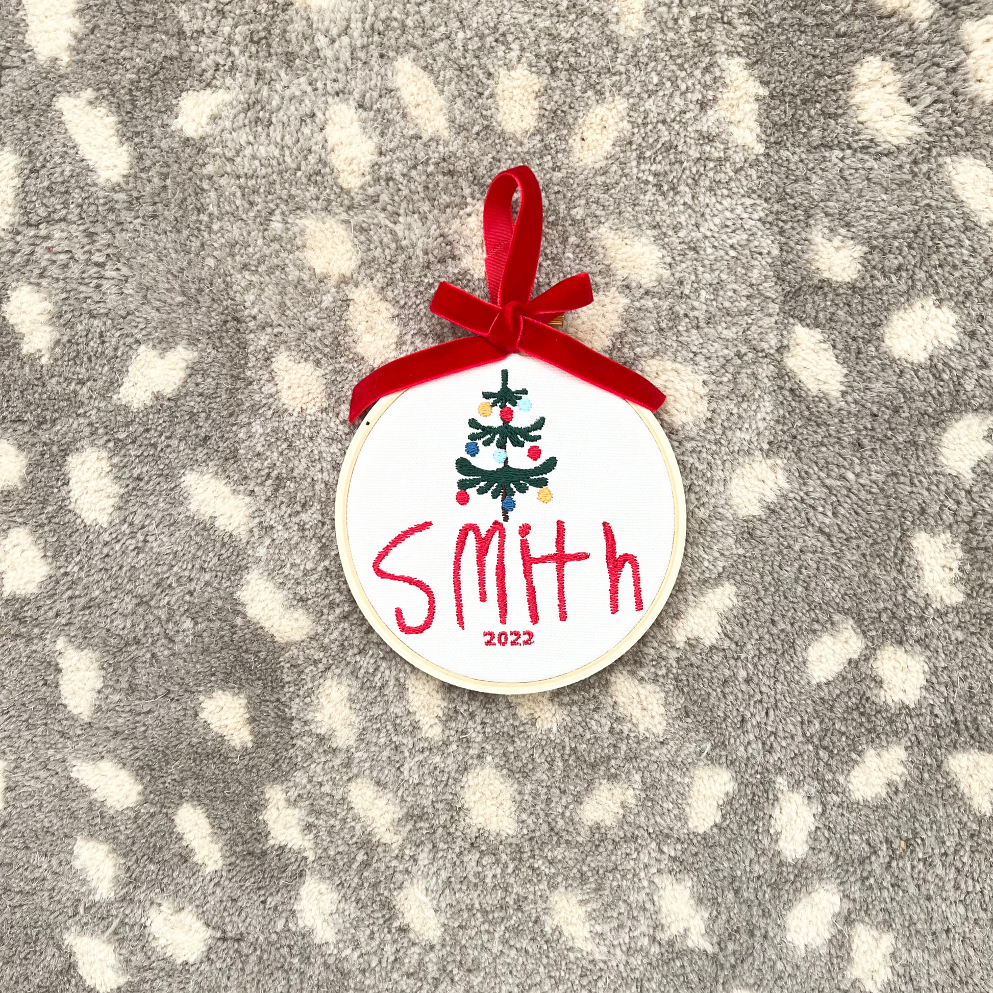 handwriting keepsake ornament